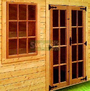 LOG CABINS xx - Hardwood doors and windows