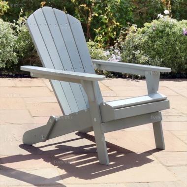 Folding Adirondack Chair 843 - Grey Paint Finish, PEFC Certified Folding Adirondack Chair 843 - Grey Paint Finish, PEFC Certified