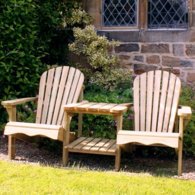 Adirondack Companion Set 832 - 2 Square Trays, Pressure Treated, PEFC Certified Adirondack Companion Set 832 - 2 Square Trays, Pressure Treated, PEFC Certified