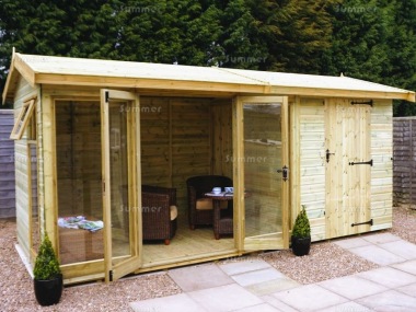 side door apex summerhouse 77 - two rooms, large panes