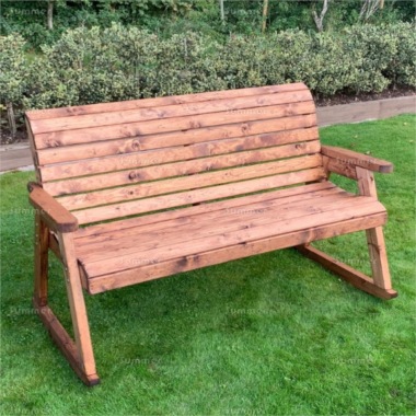 3 Seater Rocking Bench 573 - High Back, Fully Assembled, FSC® Certified