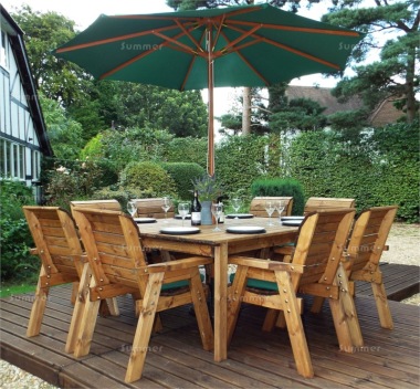 8 Seater Dining Set 503 - Armchairs, Square Table, Fully Assembled, FSC® Certified 8 Seater Dining Set 503 - Armchairs, Square Table, Fully Assembled, FSC® Certified