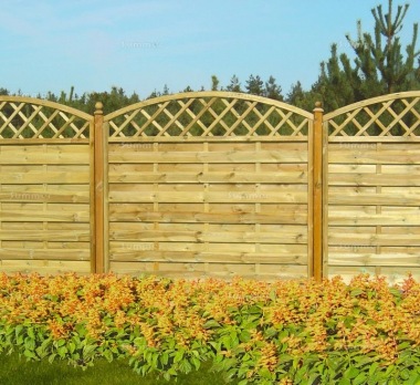 Fence Panel 467 - Planed Timber, 9mm Reeded Boards, 2x2 Frame