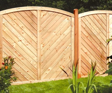 Fence Panel 579 - Larch, Planed, 18mm T and G Boards, 4x2 Frame