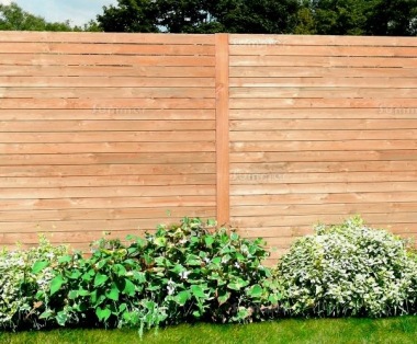 Fence Panel 660 - Larch, Planed, 16mm Chamfered Boards