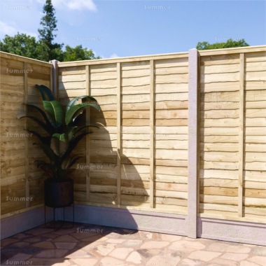Fence Panel 801 - Rustic Waney Edge, Extra Framing