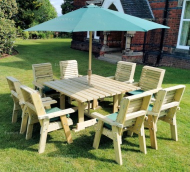 8 Seater Dining Set 659 - Pressure Treated, Armchairs
