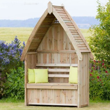 Pressure Treated Arbour 944 - Built In Storage, FSC® Certified Pressure Treated Arbour 944 - Built In Storage, FSC® Certified