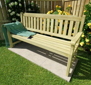 3 Seater Bench 211 - Fully Assembled, Pressure Treated 3 Seater Bench 211 - Fully Assembled, Pressure Treated
