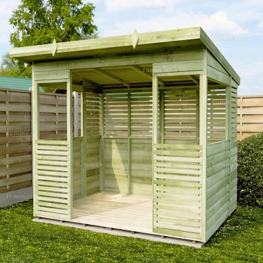 Pressure Treated Shelter 208 - Pent Roof, Fast Delivery