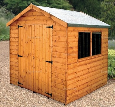 Shiplap Double Door Apex Shed 165 - All T and G