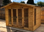 Apex Summerhouse 119 - Large Panes, Double Door, Fitted Free