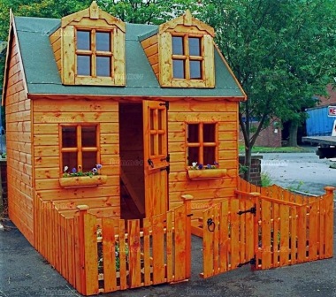 Two Storey Playhouse 129 - Upstairs to one Side, Fitted Free
