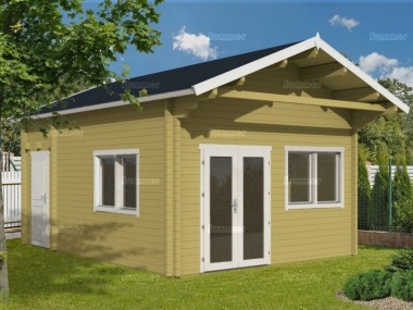 Three Room Apex Log Cabin 501 - Large Panes, Double Glazed, Loft Area Three Room Apex Log Cabin 501 - Large Panes, Double Glazed, Loft Area