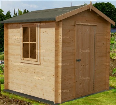 Log Cabin Shed 226 - 19mm Logs, Boarded Door, FSC® Certified Log Cabin Shed 226 - 19mm Logs, Boarded Door, FSC® Certified