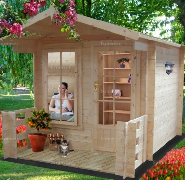 Georgian Apex 19mm Log Cabin 265 - Single Door, FSC® Certified Georgian Apex 19mm Log Cabin 265 - Single Door, FSC® Certified