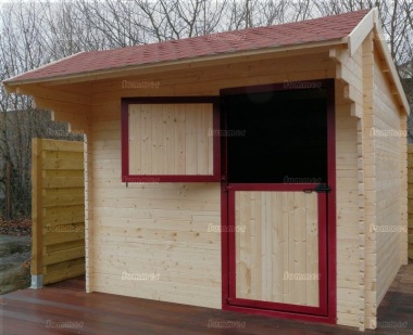 Log Cabin Horse Shelter 757 Stable Door Felt Tiles