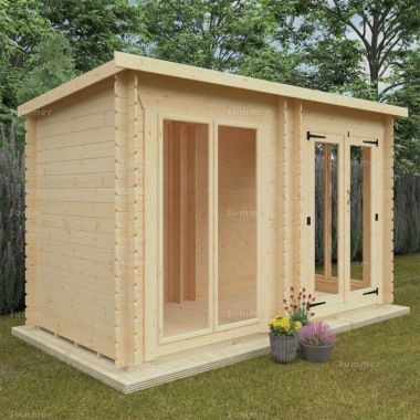 Pent 19mm Log Cabin 182 - Fast Delivery, Many Possible Designs