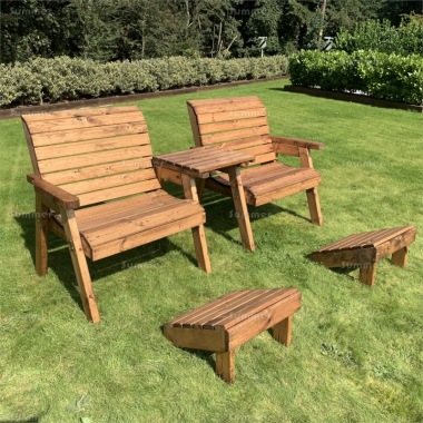 2 Seater Companion Set 498 - Square Tray, Fully Assembled, FSC® Certified 2 Seater Companion Set 498 - Square Tray, Fully Assembled, FSC® Certified