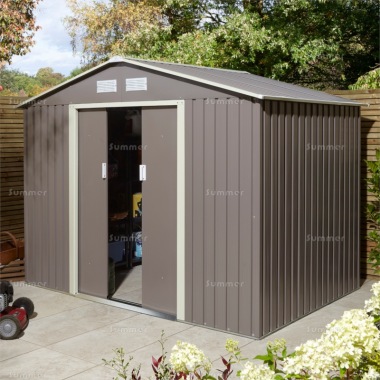 Apex Metal Shed 506 - Choice of 2 Colours, Galvanized Steel