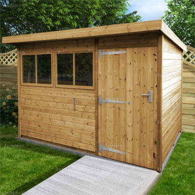 Pent Shed 94 - 2x2 Framing, All T and G