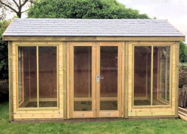 Side Door Apex Summerhouse 728 - Low Level Glazing, Fitted Free