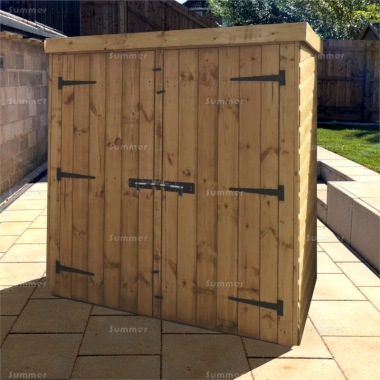 Wheelie Bin Store 140 - Shiplap, Internal Shelves, Fitted Free Wheelie Bin Store 140 - Shiplap, Internal Shelves, Fitted Free