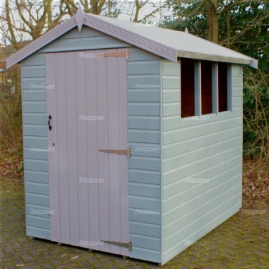 Apex Shed 56 - Painted, T and G Floor and Roof, Fitted Free