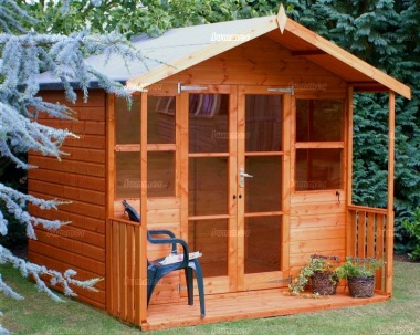 Apex Summerhouse 040 - Shiplap, Double Door, Fitted Free