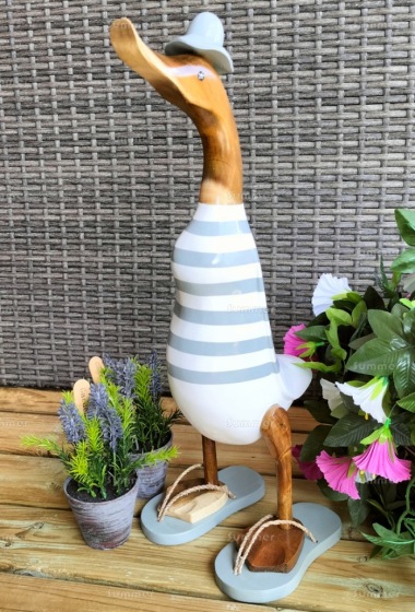 Decorative Wooden Duck 256 - Seaside Vibes