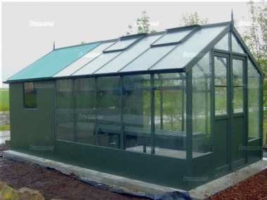 Thermowood Wooden Greenhouse 218 - Built In Shed, Fitted Free