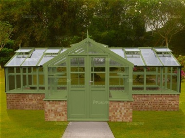 Thermowood Orangery 229 - Valley Roof, Toughened Glass, Fitted Free