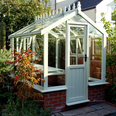 Dwarf Wall Greenhouse 564 - Painted, Toughened Glass, Fitted Free