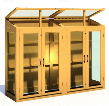 Large Wooden Growhouse 118 - Toughened Glass, FSC® Certified