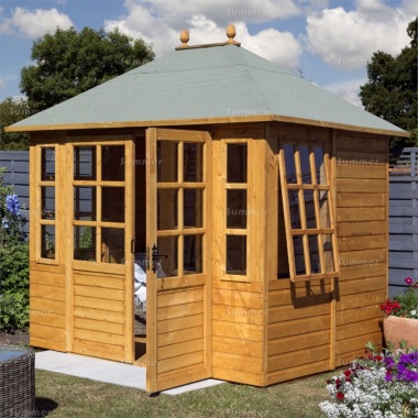 Hipped Summerhouse 271 - Double Doors, FSC® Certified Hipped Summerhouse 271 - Double Doors, FSC® Certified