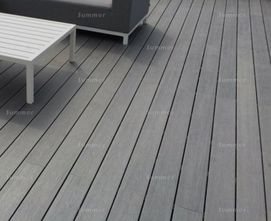 Solid Composite Decking Kit 262 - Grey Textured Woodgrain