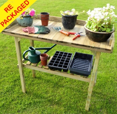 Repackaged 2 Tier Wooden Potting Bench 313