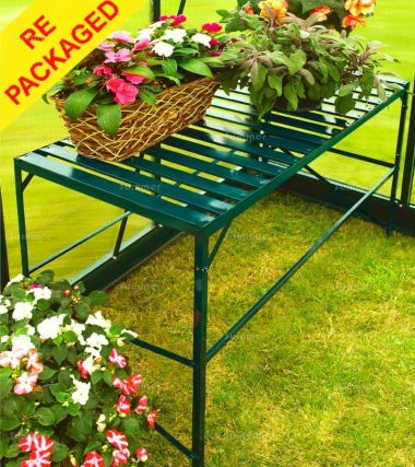 Repackaged Green Aluminium 1 Tier Slatted Staging 344